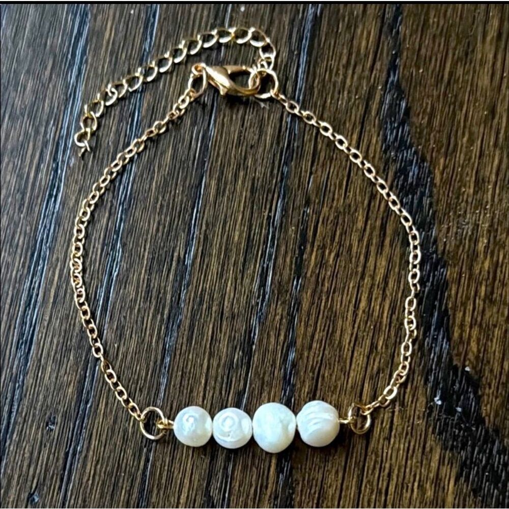 Woodland Tide Genuine Pearl Anklet or Bracelet
